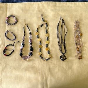 Bundle necklaces and bracelets